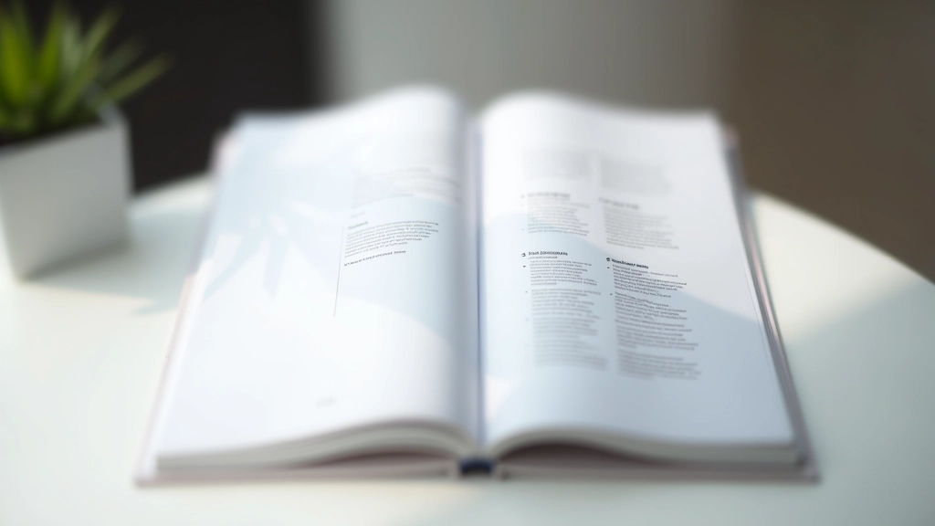 Guia de marca profissional aberto mostrando especificações e diretrizes