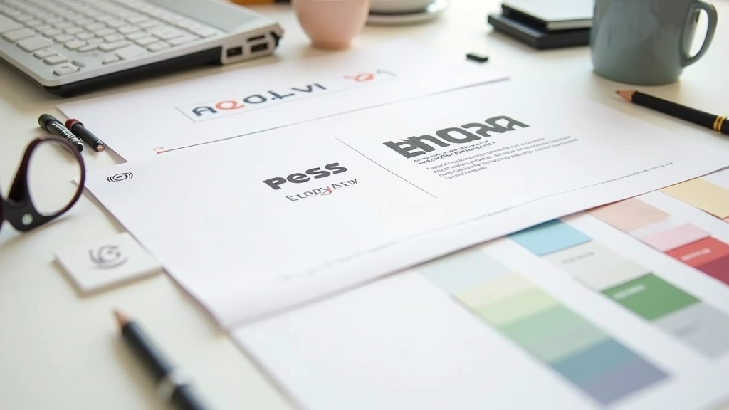 Elementos de identidade visual: logotipos, paletas de cores e diretrizes de marca