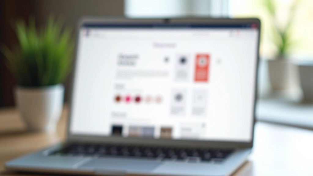 Computador portátil aberto mostrando um guia de marca visual com cores e tipografia consistentes